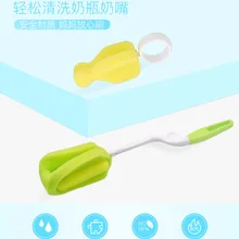 2 шт./компл. детская бутылка для комления молоком детская соска щетка для сосков всасывающая щетка Ручной Портативный Нейлон и губка трубка очиститель