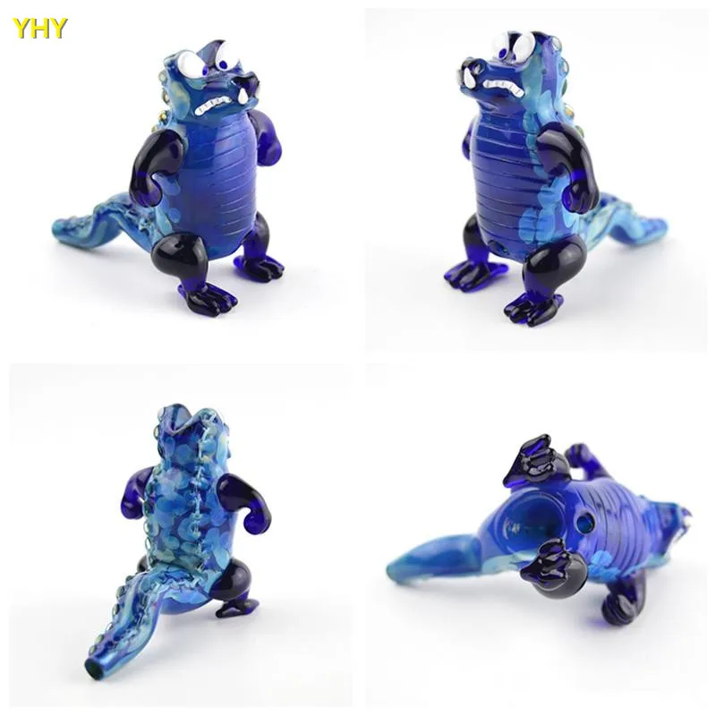 Glass Smoking Pipes Dinosaur Oil Burner Pipes Tobacco Pipe Portable Animal Hand Pipe Wholesale Latest Lovely Smoking Glass Pipes03