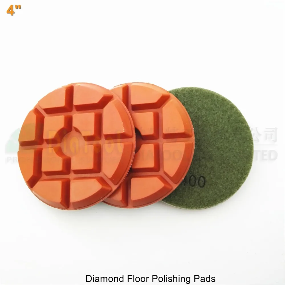

3pcs/pk Dia 100mm diamond floor sanding disc Grit #400 Polishing pad 4" renew disk for hard grante marble tile renew
