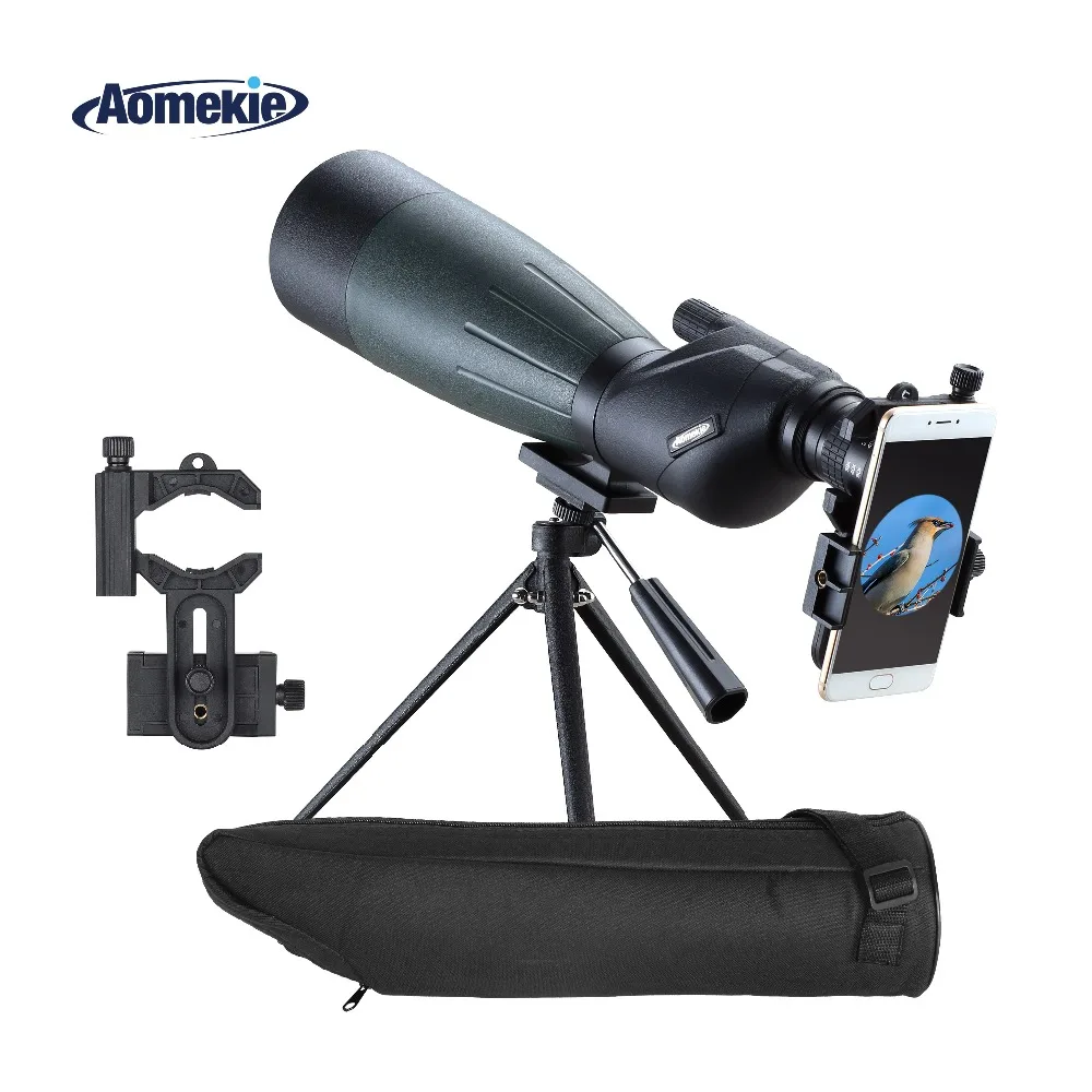 AOMEKIE 20 60X80 Spotting Scope Zoom Hunting Optics HD