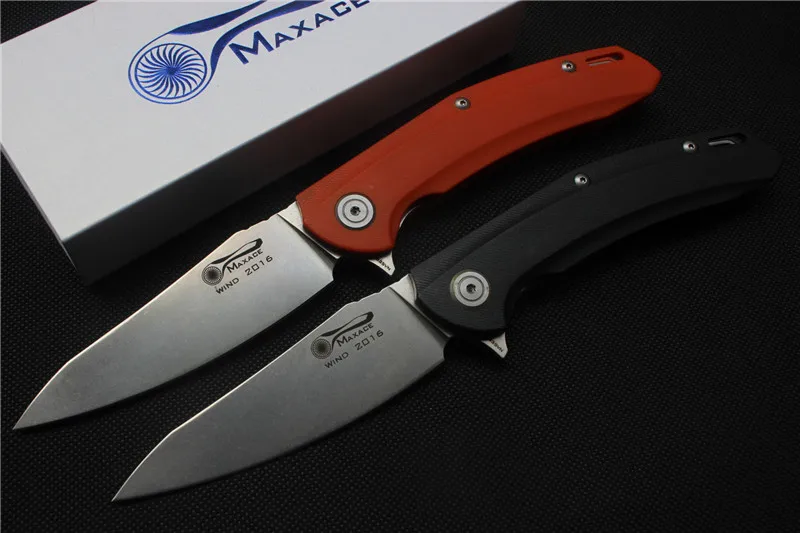 Складной нож Maxace Wind Flipper, лезвие: S35VN, Ручка: G10, тактические карманные ножи для выживания на открытом воздухе, инструменты для повседневного использования