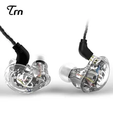 TRN V10 2DD+ 2BA гибридные наушники в ухо HIFI DJ монитор для бега спортивные наушники ушные наушники гарнитура для мобильного телефона MP3 плеер