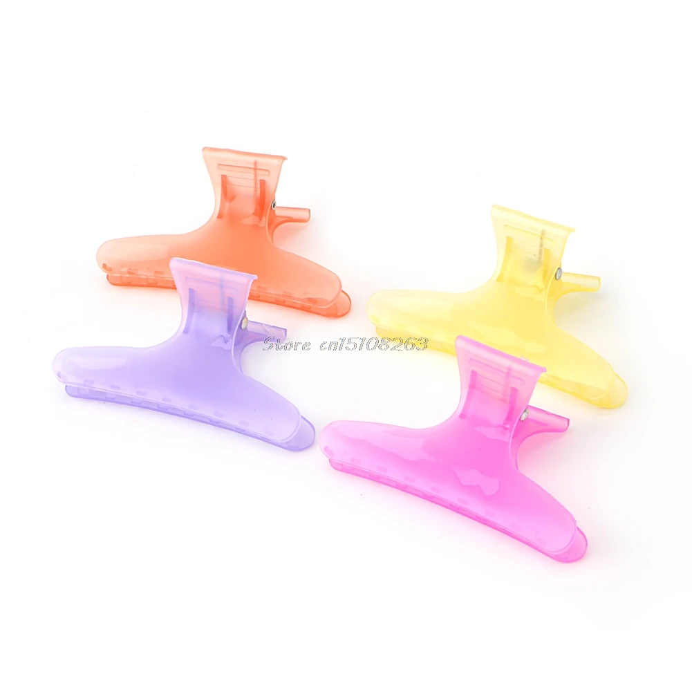 

Colorful 12Pcs Hairdressing Tool Butterfly Hair Claw Salon Section Clip Clamps #Y207E# Hot Sale