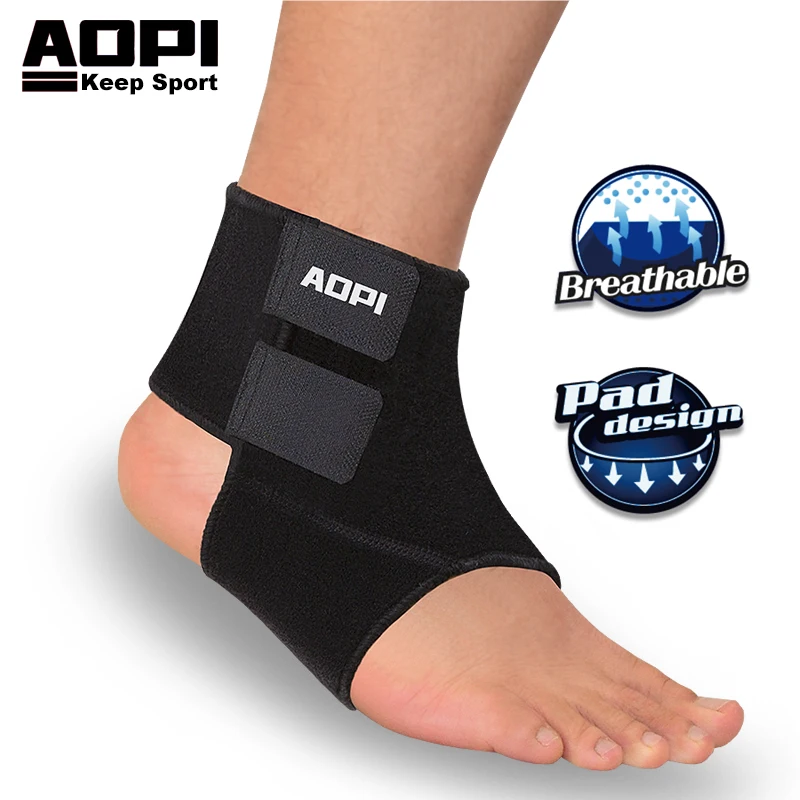 

AOPI Ankle Braces Support Protection Elastic Ankle Brace Black Ankle Guard Adjustable Sport Ankle Band Anti Sprain Foot Bandages