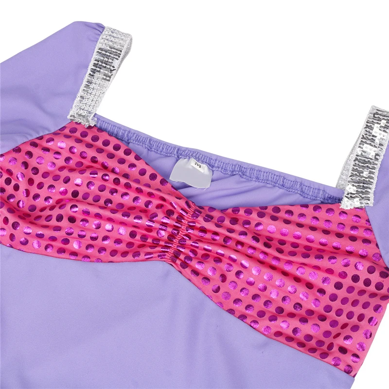 IIXPIN/платье русалки для девочек, блестящее платье с длинными рукавами вечерние праздничный Карнавальный Костюм Русалки для девочек, Костюм