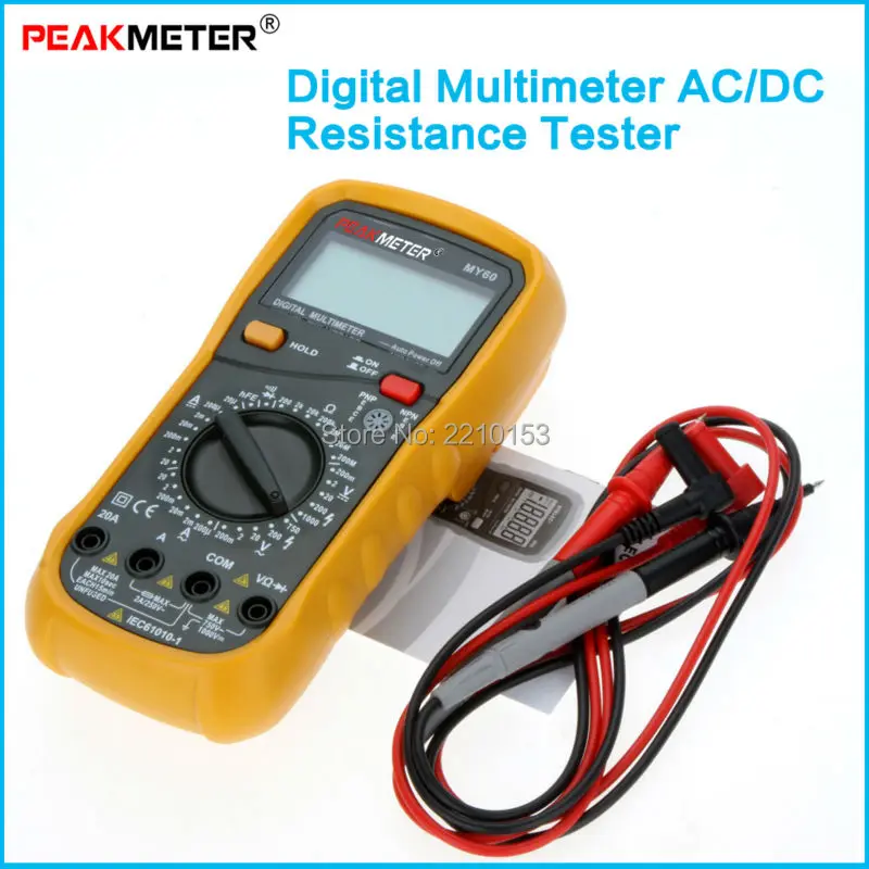Digital Multimeter AC/DC Voltage Current Resistance Tester Diode test