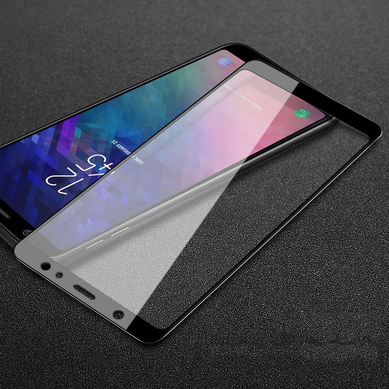MAKAVO 2 Pack For Samsung Galaxy A6 2018 Tempered Glass Front Full Cover Screen Protector Armor Film Plus A6+ | Мобильные телефоны