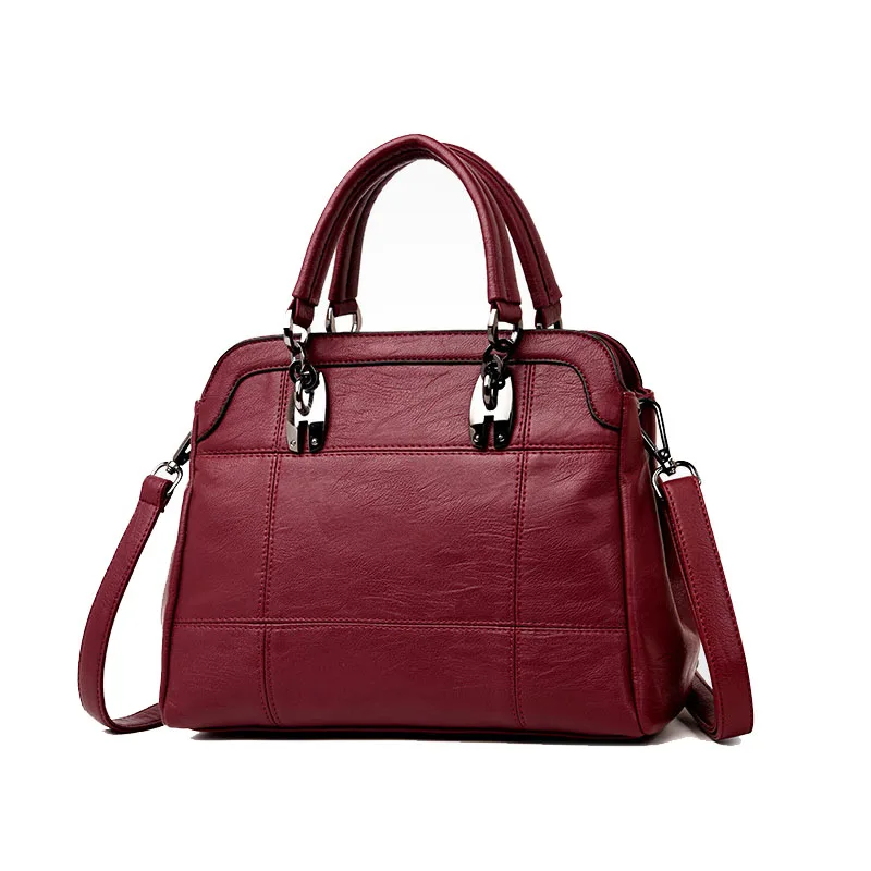 

Fashion Women Shoulder Bag Large Capacity Female Shoulder Messenger Bags Ladies Hand Bags 2019 Black Wine red