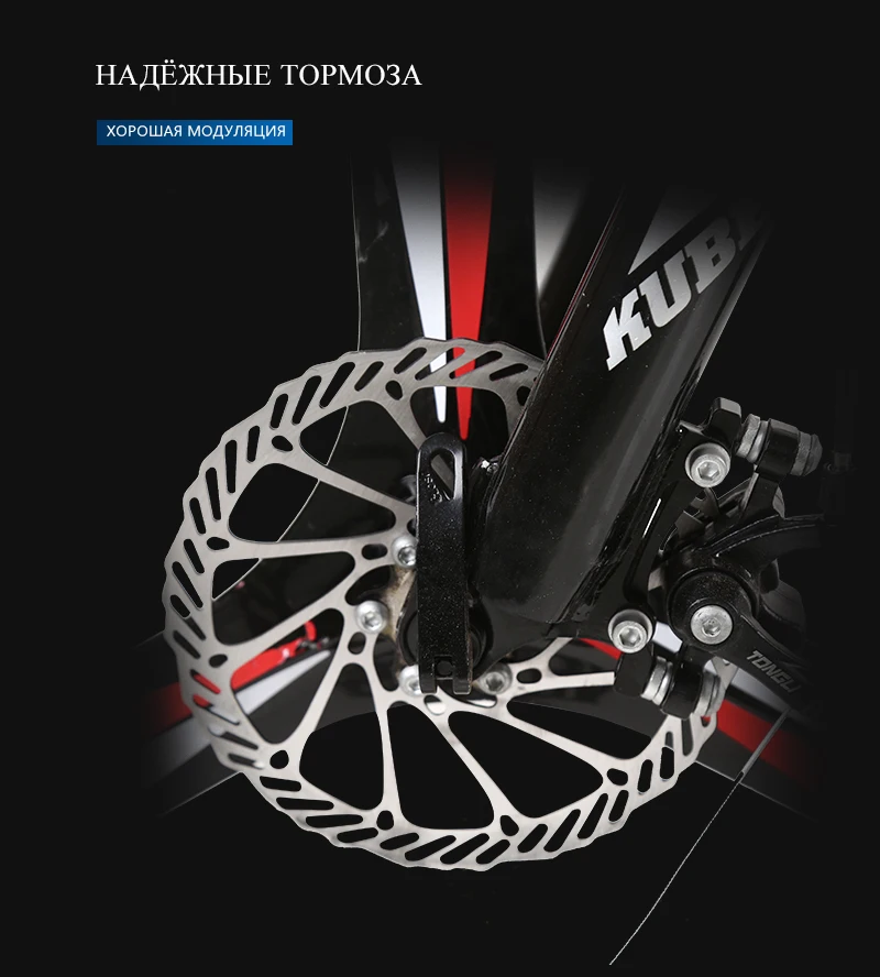 Cheap KUBEEN 26inch folding mountain bike 21 speed double damping  3 knife wheel bicycle double disc brakes mountain bike 11