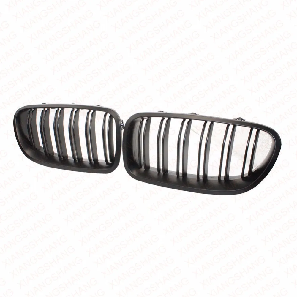 cheap 2pcs Car Style Bumper Grid Grill Gloss Black Front Racing Grille for BMW 5 series F10 F18 528i 535i 550i 520Li 523Li 2010 2014