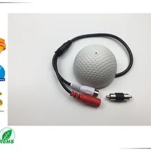 CCTV Микрофон звукосниматель устройство высокой чувствительности 12 В DC звук монитор аудио подслушивающие устройства форма «гольф»