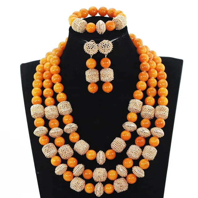 African Coral Beads Bridal Jewelry Set Dubai Gold Women Costume Party Jewelry Set Nigerian Wedding Jewelry African Coral Beads Bridal Jewelry Set Dubai Gold Women Costume Party Jewelry Set Nigerian Wedding Jewelry Free Shipping WE101