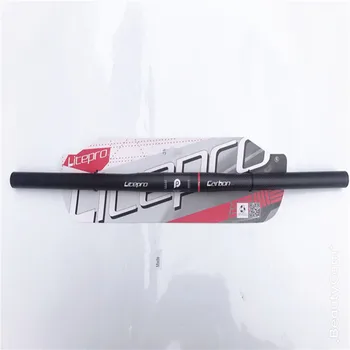 

Litepro BMX Folding bicycle full carbon fiber handlebar one-shaped carbon Pro carbon fiber 25.4mm bike Straight horizontal shaft