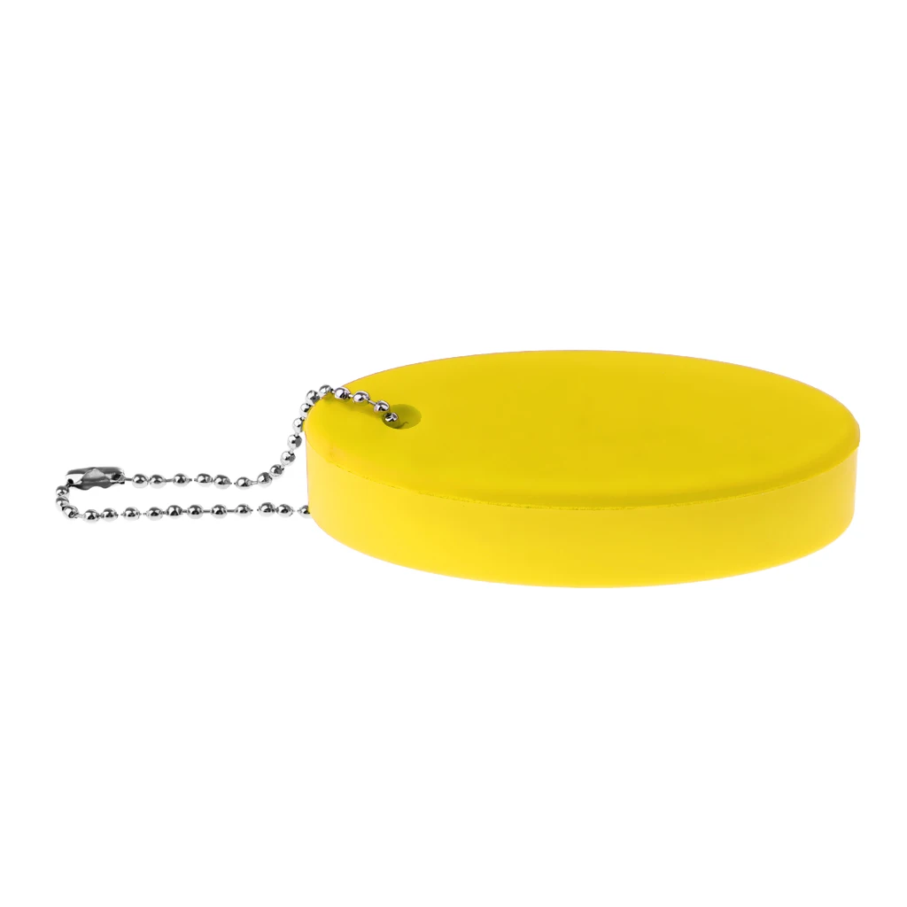 Water Sports Beach Seaside Sailing Yachting Boating Foam Floating Oval Keychain Keyring Key Chain Key Float Buoy - Multi Colors