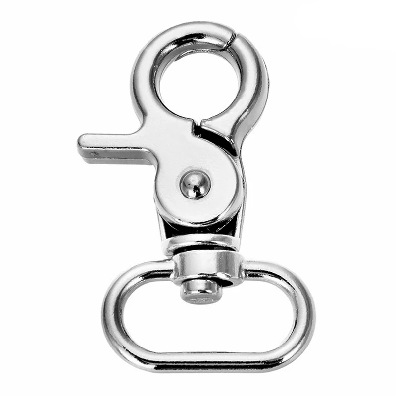 20 unids/set broche de langosta llavero accesorios de joyería llavero de aleación broche de presión llaveros giratorios llaveros de Metal