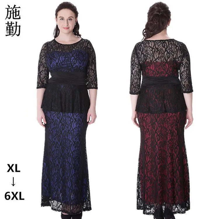 2017 Autumn Dress Rushed Real Solid A-line Ankle-length Vintage Empire Half O-neck Regular Robe Sexy Elegant Lace Dresses | Женская