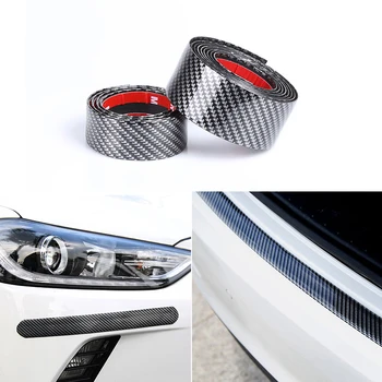 

Car Carbon Fiber Rubber Styling Door Sill Protector Goods For Audi a4 b8 HYUNDAI IX35 Solaris Opel Mokka kia sportage