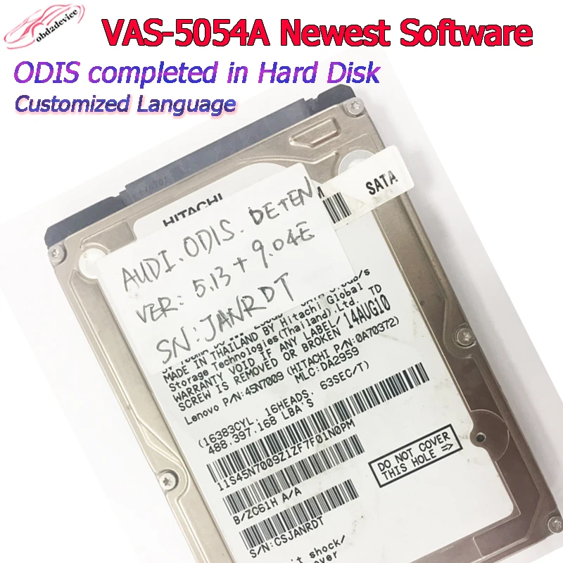 

customize V5.13 ODIS vas5054a software installed HDD ready to work VAS5054A finished hard disk full brand install for V W Au-di