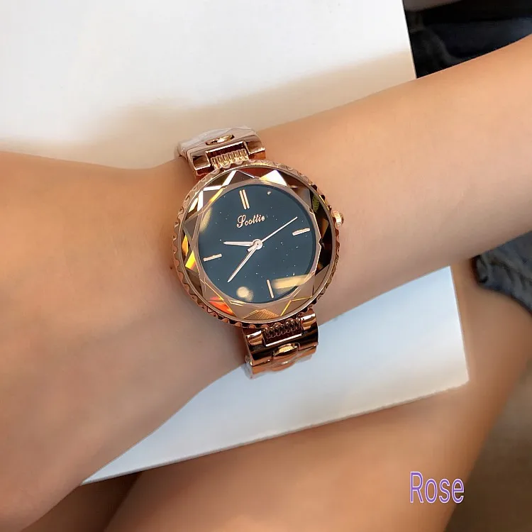 Топ роскошные женские часы Новинки для женщин с бриллиантами платье часы модные Нержавеющая сталь женские часы элегантный женский часы montre femme - Цвет: rose gold