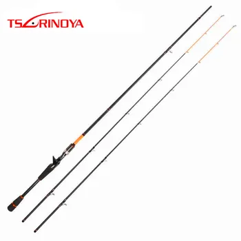 

Tsurinoya 2 Tips Baitcasting Fishing Rod 2 Section 2.1 2.4m M ML Power Carbon Lure Rod Carbon Rods Pesca Stick Fishing Tackle