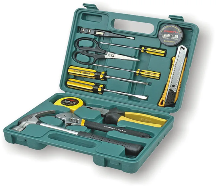 13PC Small Screwdriver and Hand Tool Set & Chest Auto Home Repair Kit