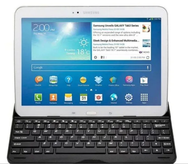 Бесплатная доставка Bluetooth3.0 беспроводная клавиатура чехол для Samsung Galaxy Tab 4 10.1 T530