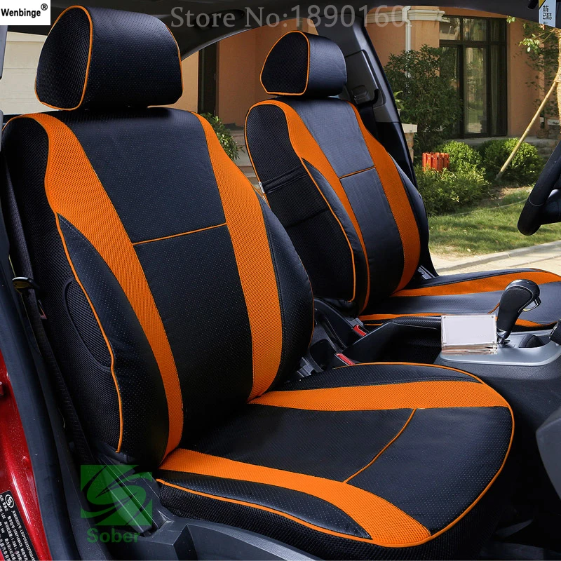 (Front + Rear) Special Leather car seat covers For Nissan Qashqai Note Murano March Teana Tiida Alm