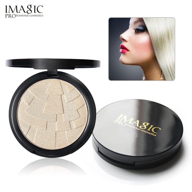 

IMAGIC Professional 4 Colors Illuminator Brightening Cosmetics Face Pressed Highlighter Powder Easy to Wear Face Shimmer