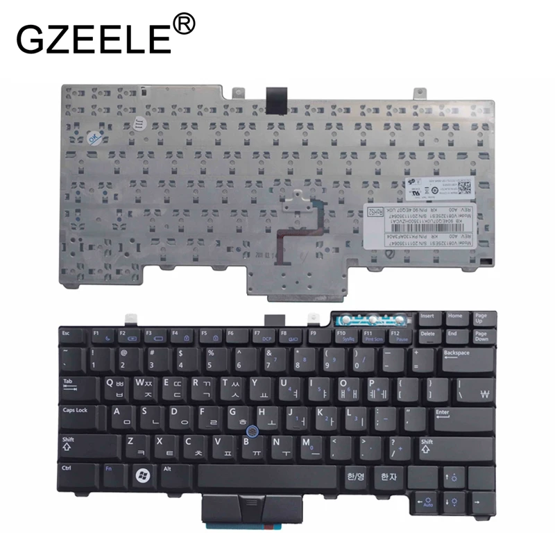 

GZEELE NEW KR keyboard for Dell Latitude E6400 E6410 E5500 E5510 E6500 E6510 for Precision M2400 M4400 backlit Korean BLACK