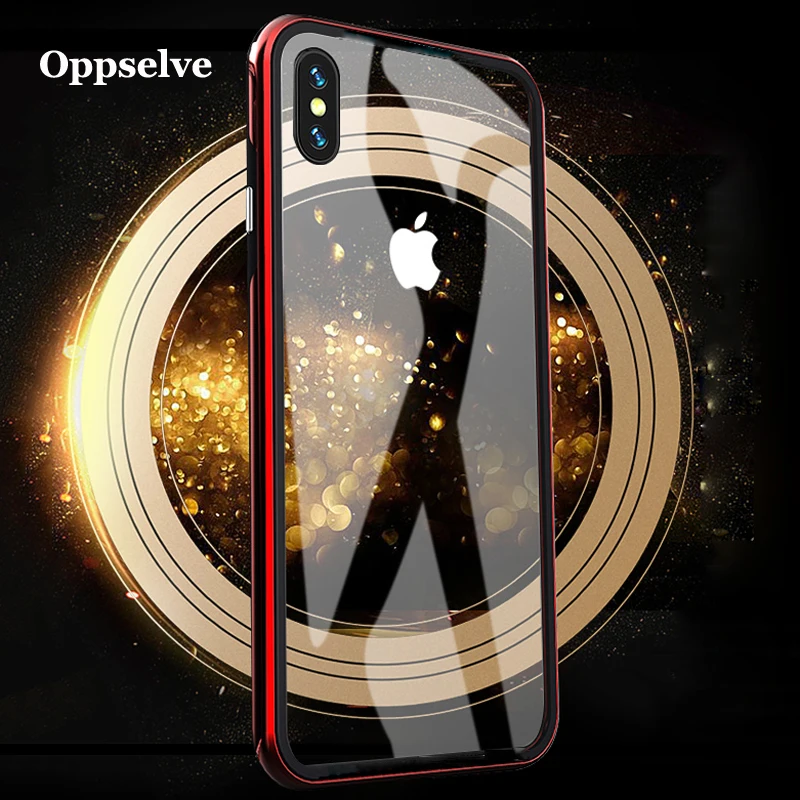 Oppselve для iPhone XS Max чехол бампер Роскошный Алюминиевый металлический каркас Capinhas X XR
