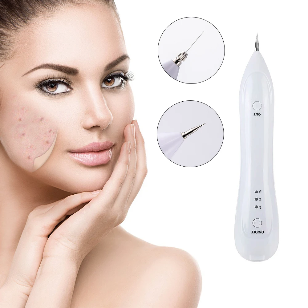 Electric Laser Mole Removal Machine Freckle Skin Wart Tag Tatoo Remover Plasma Pen Dark Spot Removal Tool Acne Extrator de Cravo