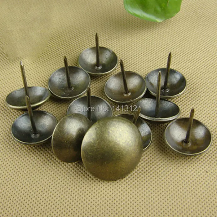 

free shipping 50 pieces Nails plated copper drum nail doornail Archaize decorative nail thumbtack hardware fastener