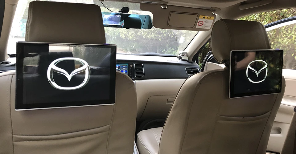 Flash Deal Car Headrest Monitor DVD Video Player USB LCD Screen Touch Android Rear Seat Entertainment System For Mazda CX-9 11.8 Inch 4