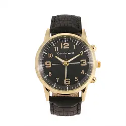 Relogio Masculino Лидер продаж для мужчин часы лучший бренд класса люкс модные кожаные Наручные часы Кварцевые для мужчин часы erkek коль saati