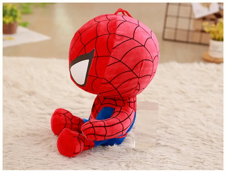 25-50 см мягкие плюшевые игрушки супергерой Капитан Америка Железный человек Человек-паук куклы из фильма мстители для детей подарок на день рождения