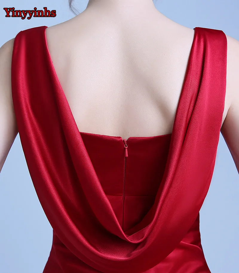 2017-New-Arrival-Burgundy-Scoop-Mermaid-Prom-Dresses-Long-Sexy-Party-Evening-Gowns-Custom-Made-Black (4)