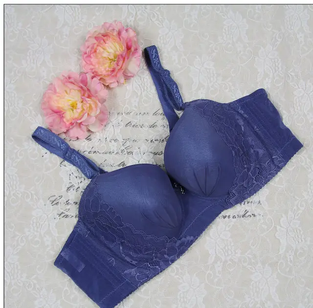 Fat women plus size push up big girls candy color thin sponge 4 back