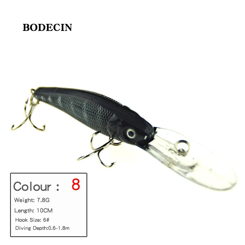 1PCS Hard Minnow Fishing Lure Pesca Lures Wobbler Bait For Seabass Tackle Peche Wobblers Artificial Baits Fish Sea 10CM7.8G  (18)