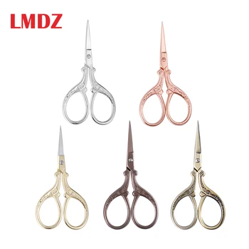 

LMDZ Small Tailor Scissor European Retro classic handicraft Tool cross stitch Vintage Antique Stainless Steel Sewing Scissors