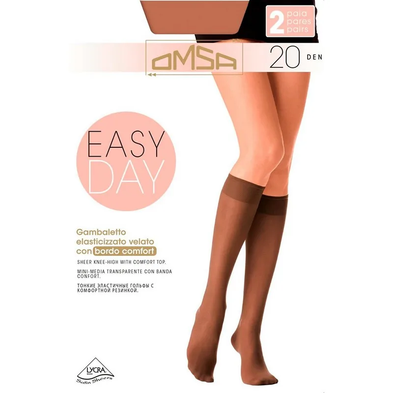 Гольфы женские Omsa GAMB. EASY DAY 20 (2 пары)|Носки| |
