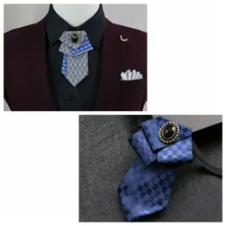 Модные Повседневное Для мужчин мужской многослойной алмаз воротник галстук-бабочку Свадебные Жених женихов Для мужчин оригинальный