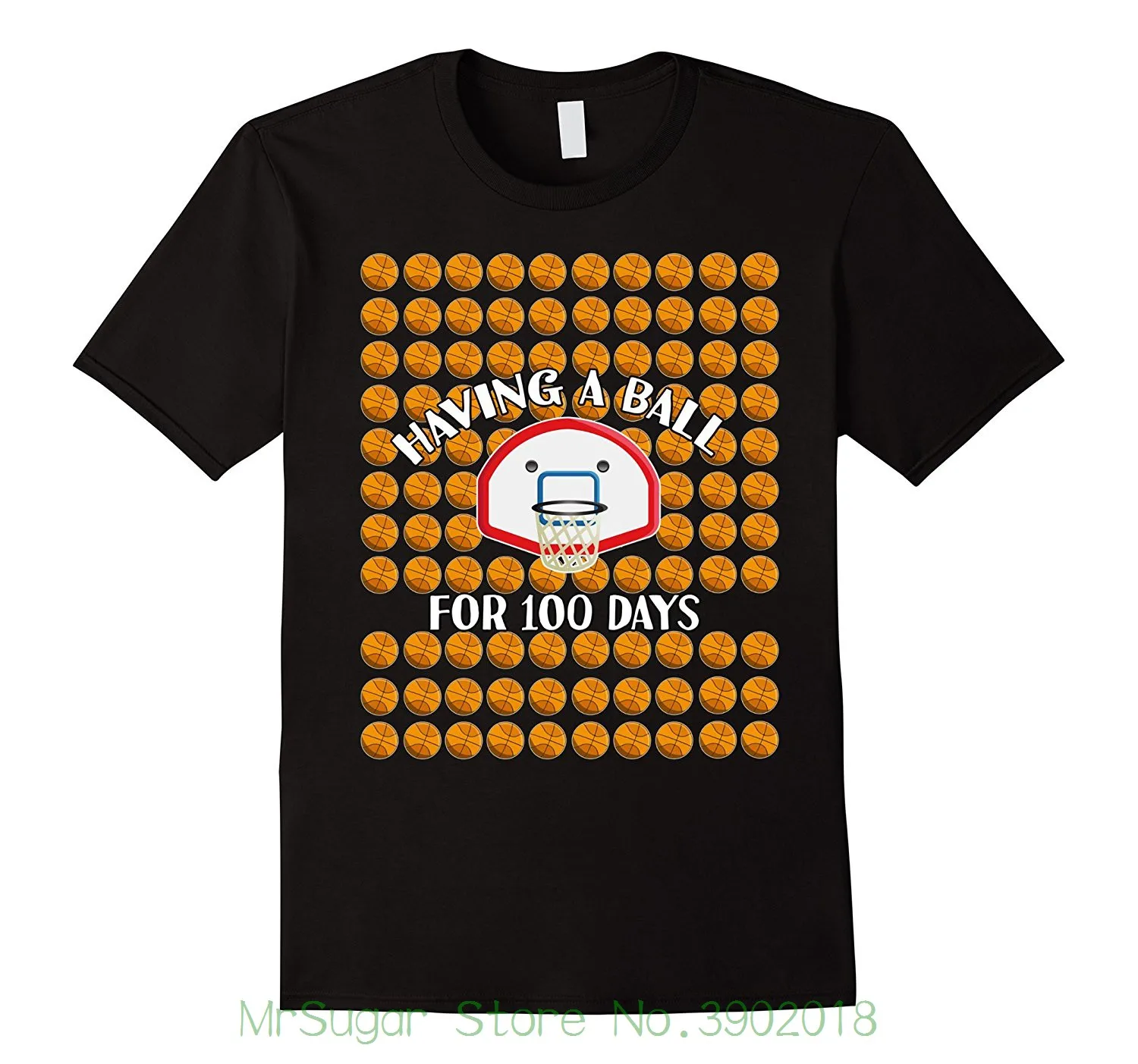 Boys 100 Days Of School Shirt Pun 100th Day Sportsy Basketballer Men's T-shirts Summer Style Fashion Swag Men T Shirts.