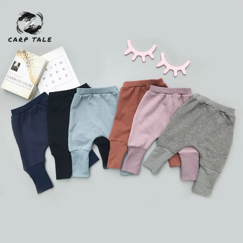 

Baby plus velvet solid color pants autumn and winter baby boys and girls leggings 1-3 thickening infant children harem pants
