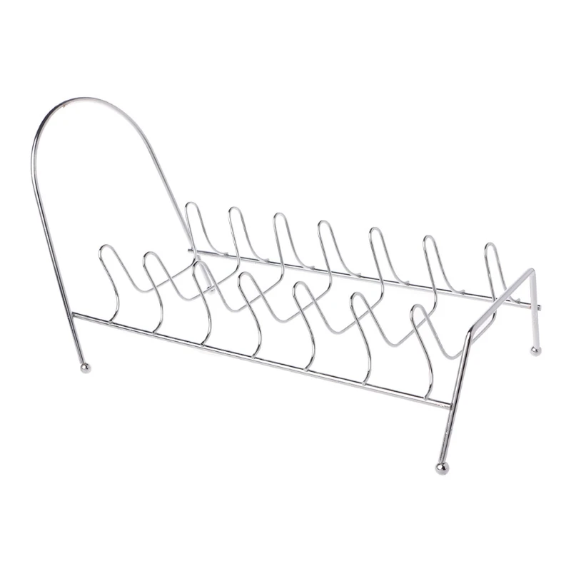 

High Quality Plate ganizer 8 Slots Chrome Plated Dish Racks Countertop Drying Stand