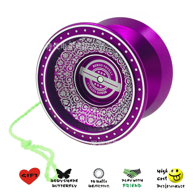 BEBOOYOYO L1 Yoyo Professional Speed Metal Yo yo Ball Magical Butterfly