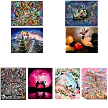 

5D DIY Full Square/Round Drill Diamond Painting"Cartoon mouse" 3D Rhinestone Cross stitch embroidery Mosaic decor child gift