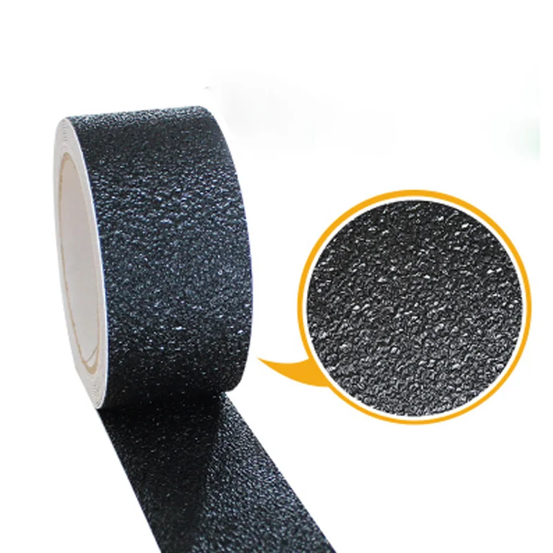 

50mm(W)*5m(L) Adhesive PU Transparent/Black Anti-slip tape Non-skid tape with Color Never Fade