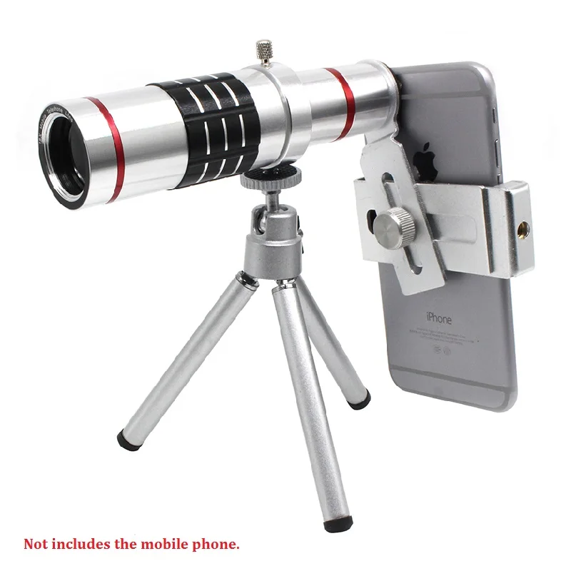 18X Monocular Telescope with Mobile Phone Universal Clip