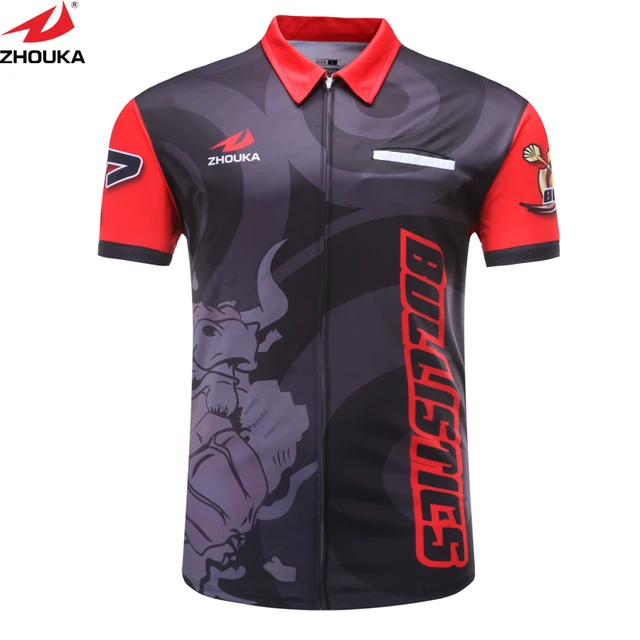 Custom Men's Shooting Shirt with Sublimation Printing Factory Custom