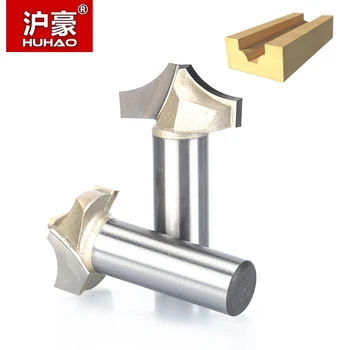 

HUHAO 1pc 1/2" 1/4" Shank Router Bits For Wood CNC Engraving Cutter Woodworking Tool Router Carbide Tipped Grooving Tool Fresa